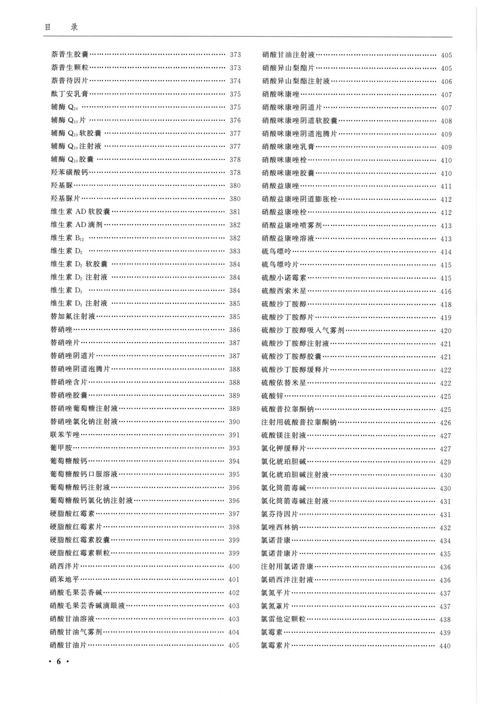 中國(guó)藥典2020版第一增補(bǔ)本-目錄